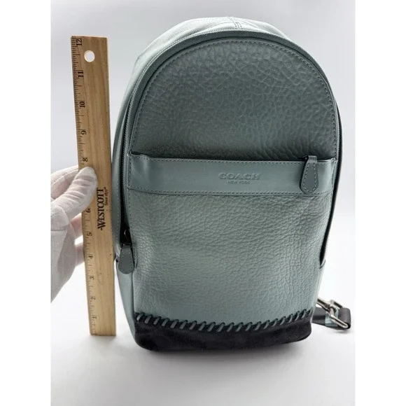 COACH Unisex Charles Messenger Sling Pack Bag in Luxury Smooth Leather - Picture 4 of 11